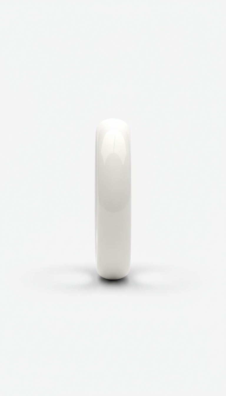 Ceramic Smart Ring Gloss White